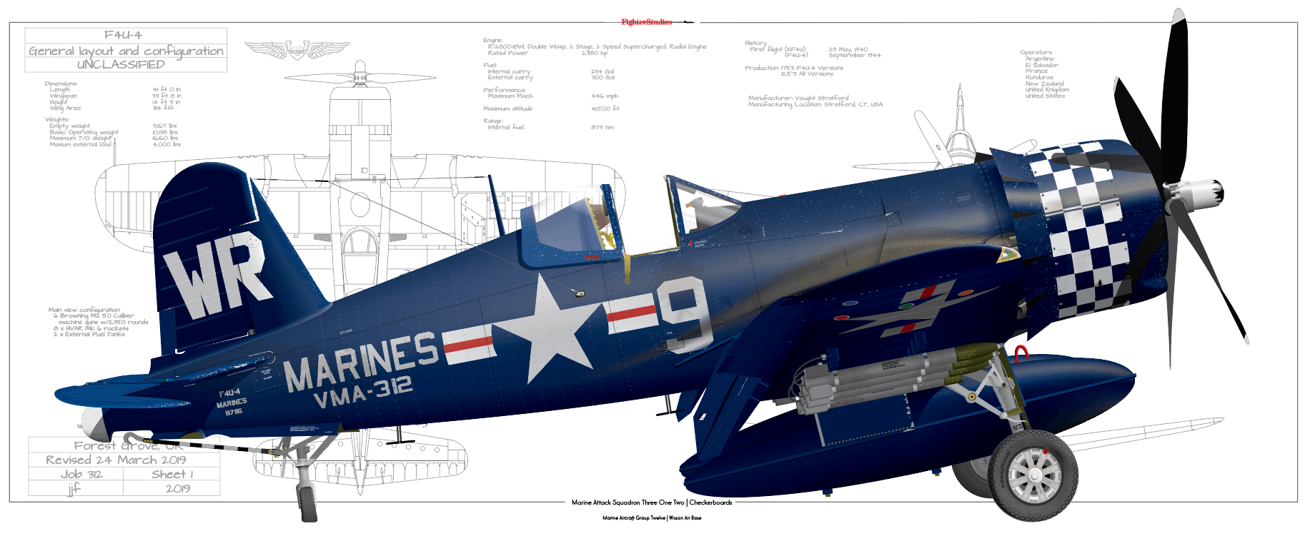 F4U-4 Corsair, VMA 312 